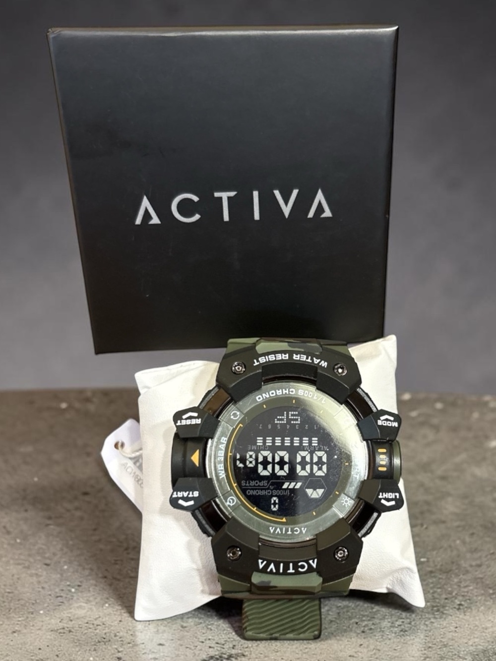Activa Camouflage Digital Men’s Sports Watch NWT